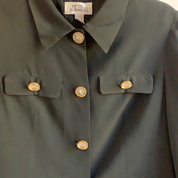 Nicole Summers Black Lined Blazer - Picture 3 of 7